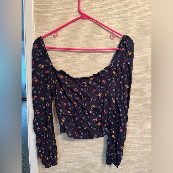 Navy Blue Floral Reformation Blouse 💙 - Picture 2 of 8